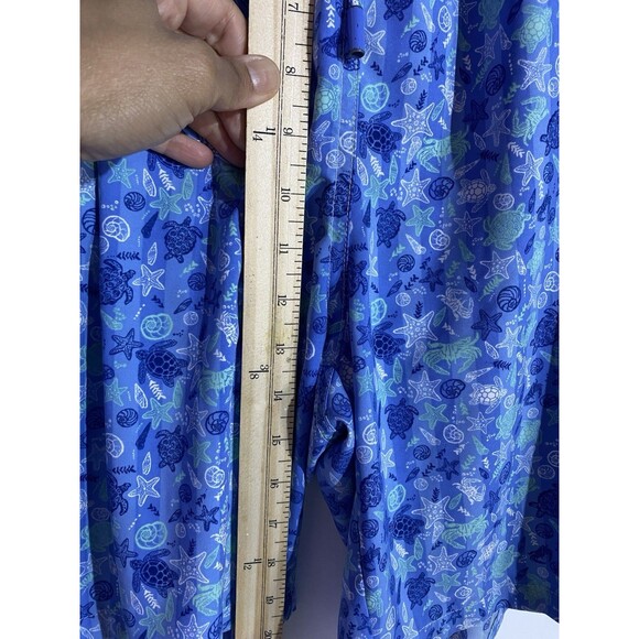 Peter Millar Swim Trunks Mens XXL Blue Seaside Collection Beach Hawaiian Turtles - Picture 11 of 12